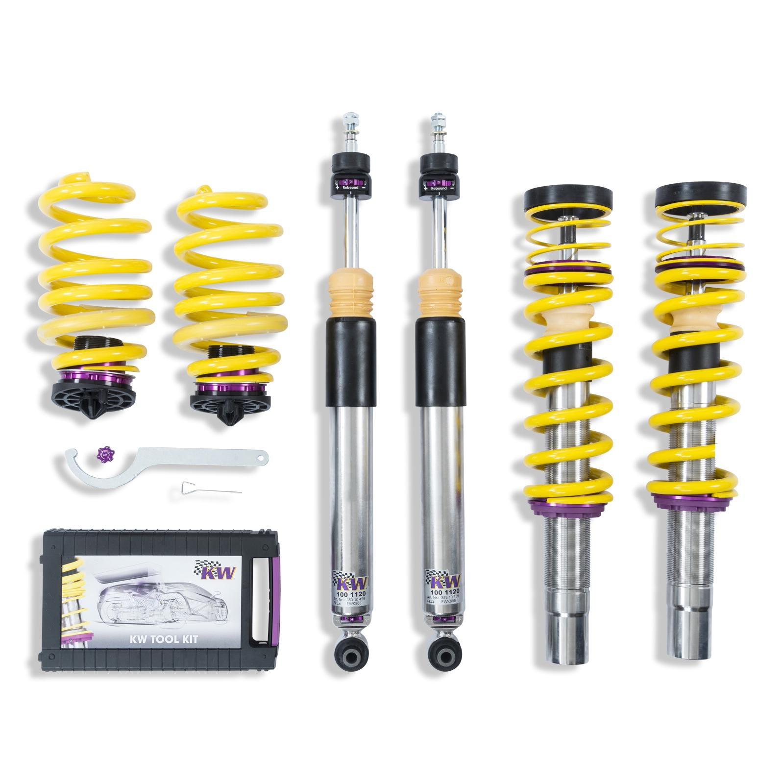 KW V3 Gewindefahrwerk für Audi RS4 B9 | inkl. Teilegutachten & Zugstufenverstellung, 2017–2023