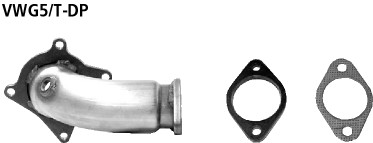 BASTUCK Motorsport Turboabgangsrohr für Audi A3 8P/S3 8P u. a. (VWG5/T-DP)