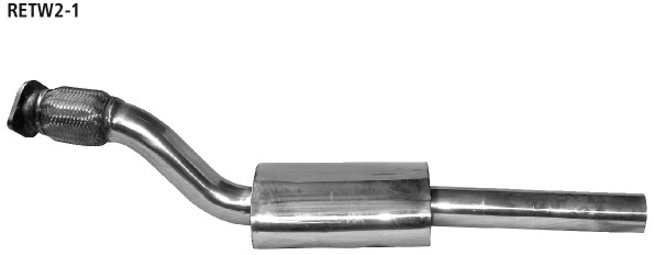 BASTUCK Vorschalldämpfer für Renault Twingo 2 / Wind (RETW2-1)