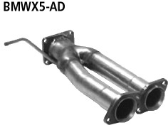 BASTUCK Verbindungsrohr Diesel mit serienmäßigem Rußpartikelfilter für BMW X5 E53 Diesel (BMWX5-AD)