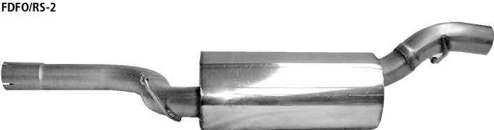 BASTUCK Endschalldämpfer für Ford Focus 1 RS (Bj. 2002-2004) (FDFO/RS-2)