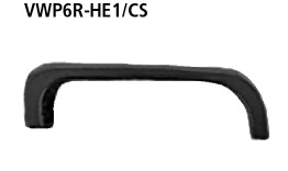 BASTUCK Endrohreinfassung für Heckschürze Carbon Style für Volkswagen Polo 6R (VWP6R-HE1/CS)