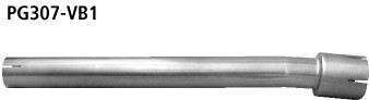 BASTUCK Verbindungsrohr auf Ø 45.5 mm (nur bei 80 KW Modellen) für Peugeot 307 (PG307-VB1)