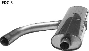 BASTUCK Mittelschalldämpfer für Ford Cougar (FDC-3)