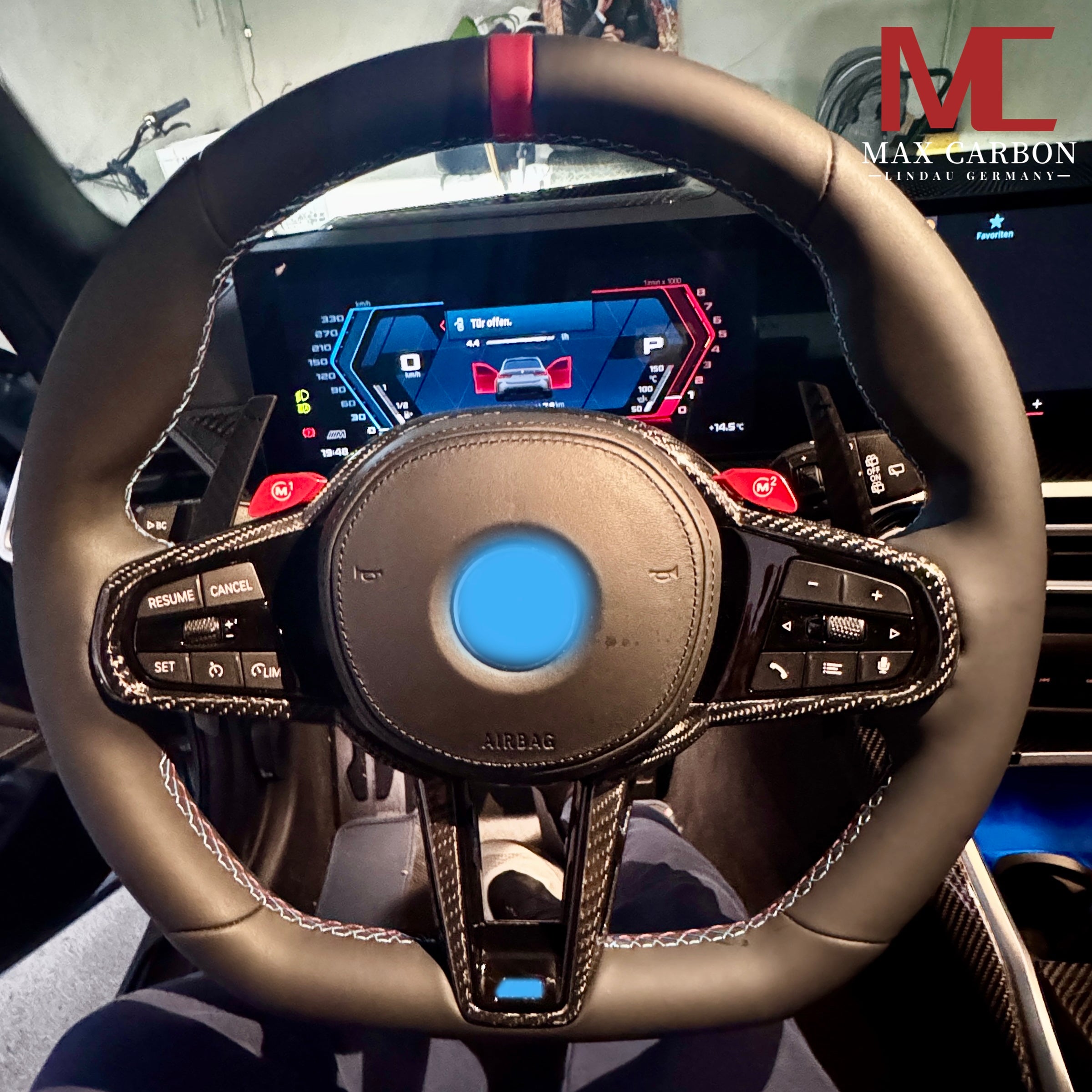 Dry Carbon Lenkrad mit Leder für BMW M2 M3 M4 G80 G81 G82 G83 G87