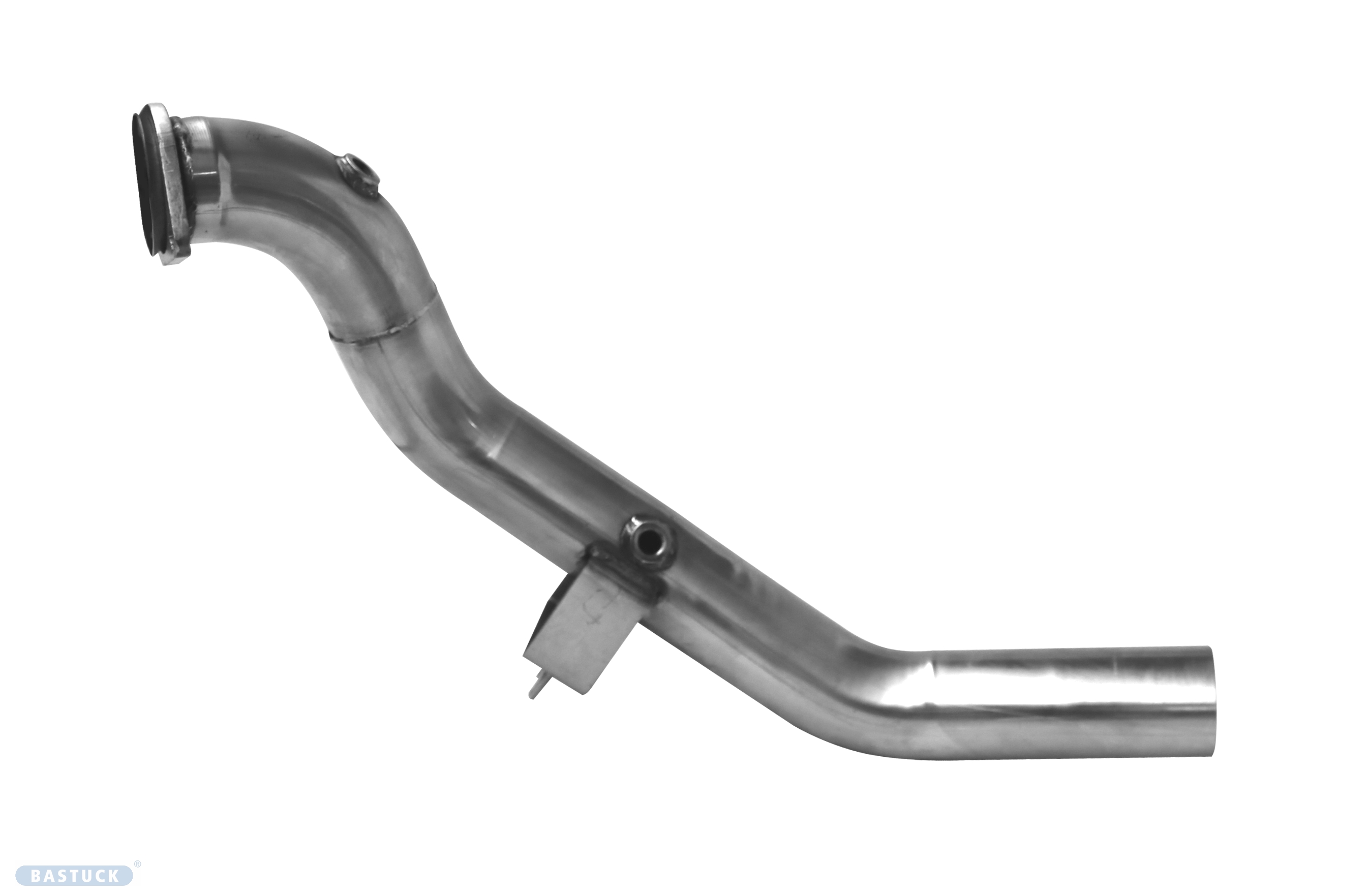 BASTUCK Motorsport Ersatzrohr für Katalysator 76mm für Ford Mustang LAE 2.3l Ecoboost (FDMG/LAE-DP2.3)