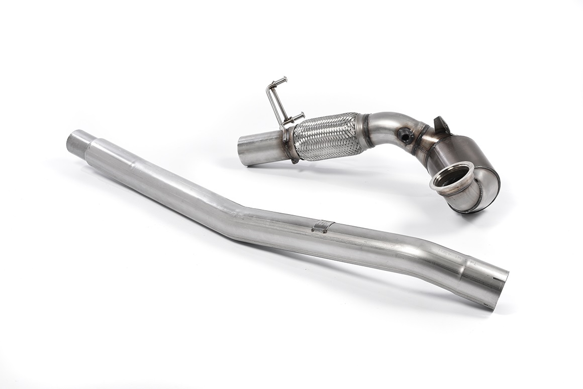 Milltek Downpipe mit Sportkatalysator für VW Golf Mk7 & 7.5 GTI & SEAT LEON CUPRA 280, 290, 300