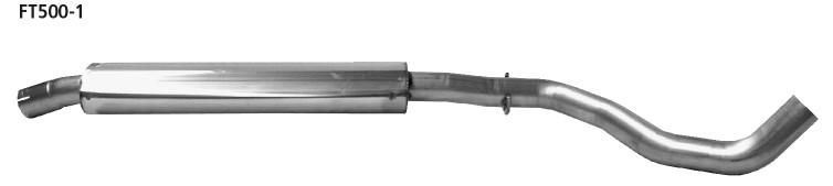 BASTUCK Vorschalldämpfer für Fiat 500 (FT500-1)