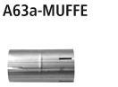 BASTUCK Rohrverbinder Ø 63 auf Ø 63 mm – universell (A63A-MUFFE)