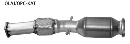 BASTUCK Sportkatalysator (mit ECE Zulassung) für Opel Astra J OPC 2.0l Turbo (OLAJ/OPC-KAT)