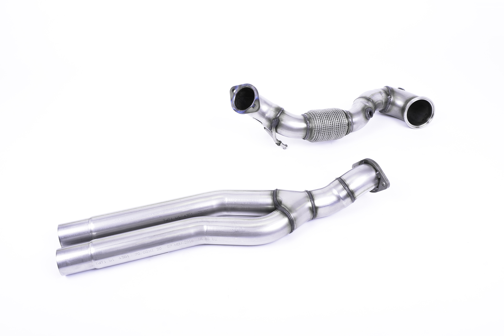 Milltek Downpipe ohne Katalysator für Audi RS3 Limousine 400 PS ab 2017 – OPF-Bypass, ohne Straßenzulassung
