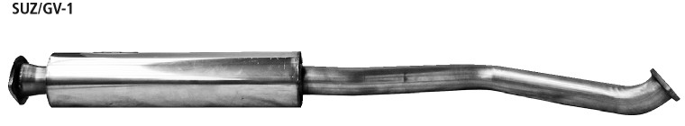 BASTUCK Vorschalldämpfer für Suzuki Grand Vitara II (SUZ/GV-1)
