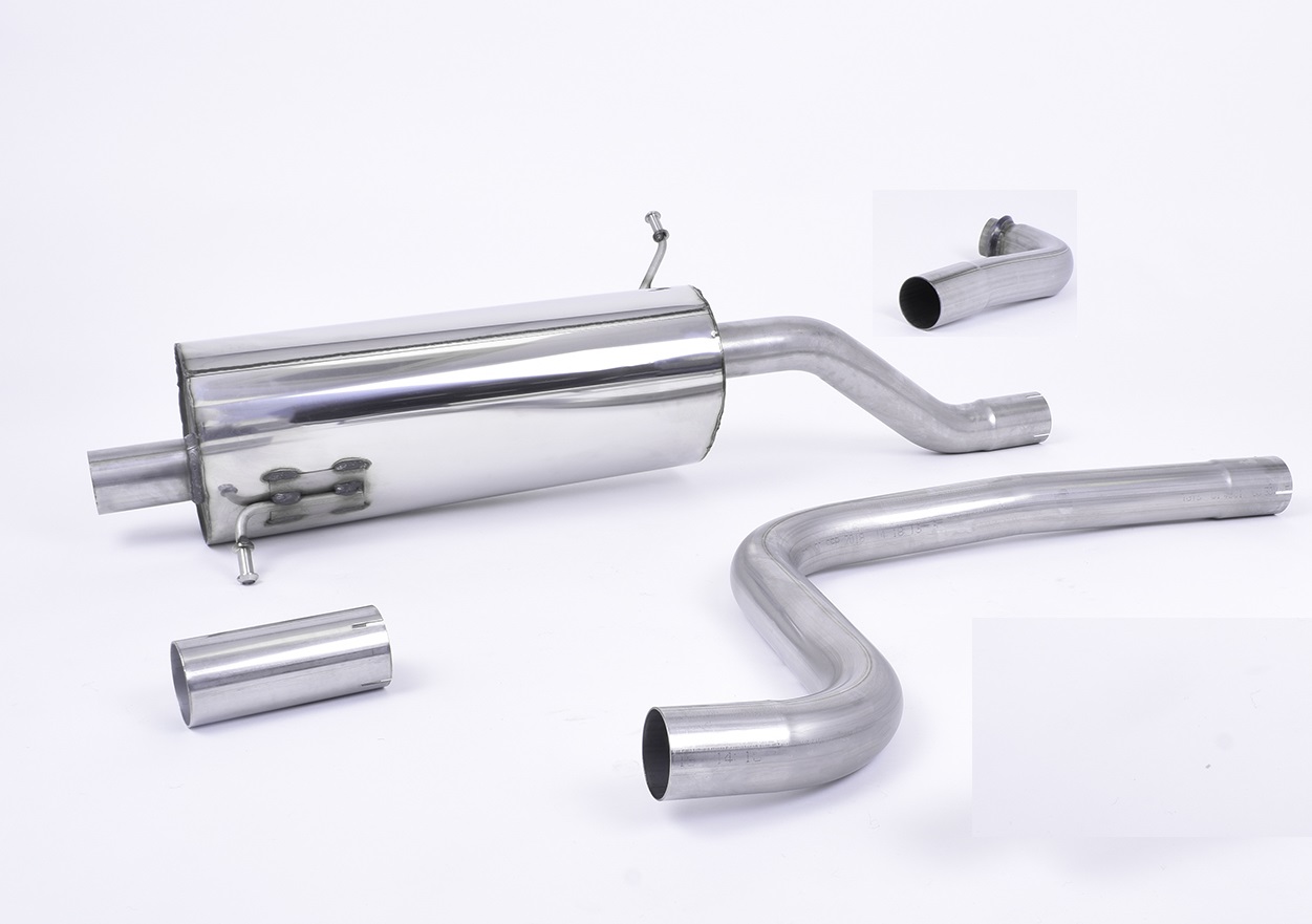 Milltek Abgasanlage für Ford Fiesta Mk8 EcoBoost 100 PS+125PS+140PS mit GPF – EG-Genehmigung