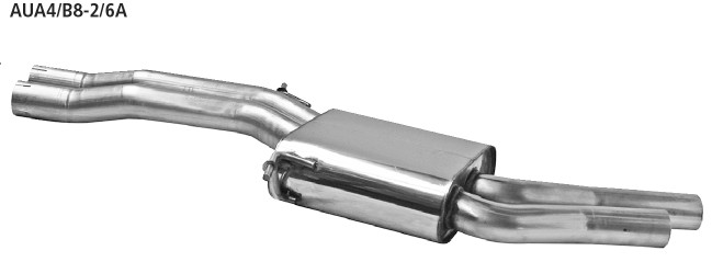 BASTUCK Mittelschalldämpfer für Audi A4 B8/A5 B8 / S4 B8/S5 B8 (AUA4/B8-2/6A)