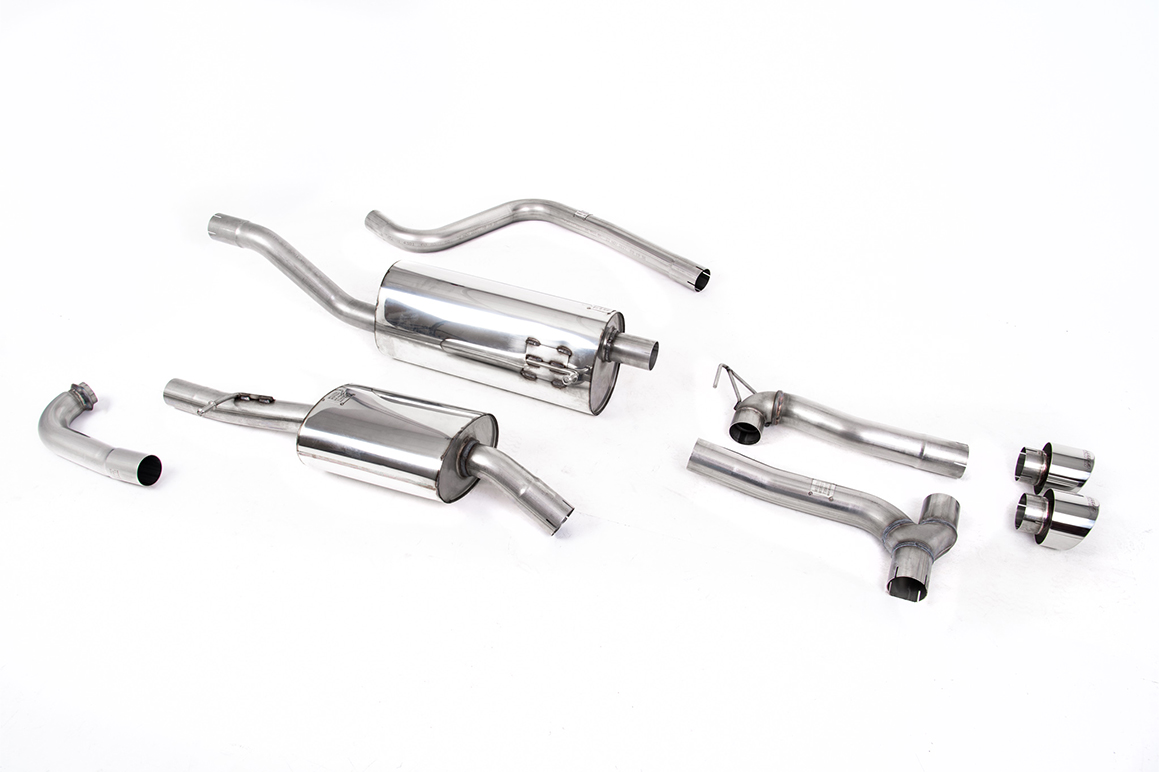 Milltek Abgasanlage Dual für Ford Fiesta Mk8 EcoBoost ohne GPF – EG-Genehmigung