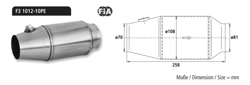BASTUCK Motorsport-Kat Formel 3 bis 2000 ccm, Gewicht: 1 – universell (K-1012/10PE)