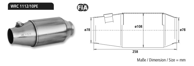 BASTUCK Motorsport-Kat WRC, Kitcar – universell (K-1112/10-PE2)