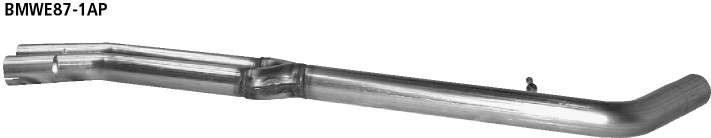 BASTUCK Motorsport Ersatzrohr für Vorschalldämpfer 6-Zylinder für BMW 1er E81/1er E87 130i (BMWE87-1AP)