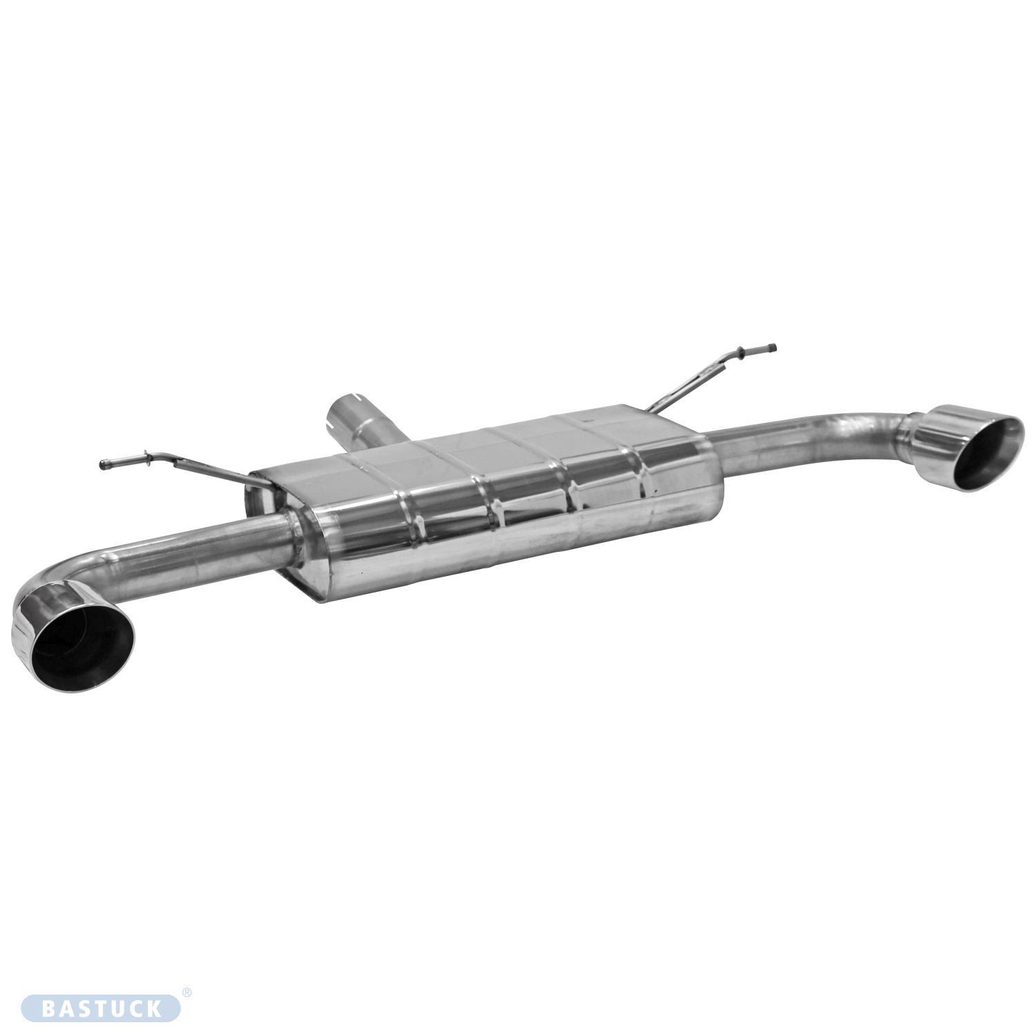 BASTUCK Endschalldämpfer mit Einfach-Endrohr 1x Ø 100 mm LH+RH für Ford Focus 4