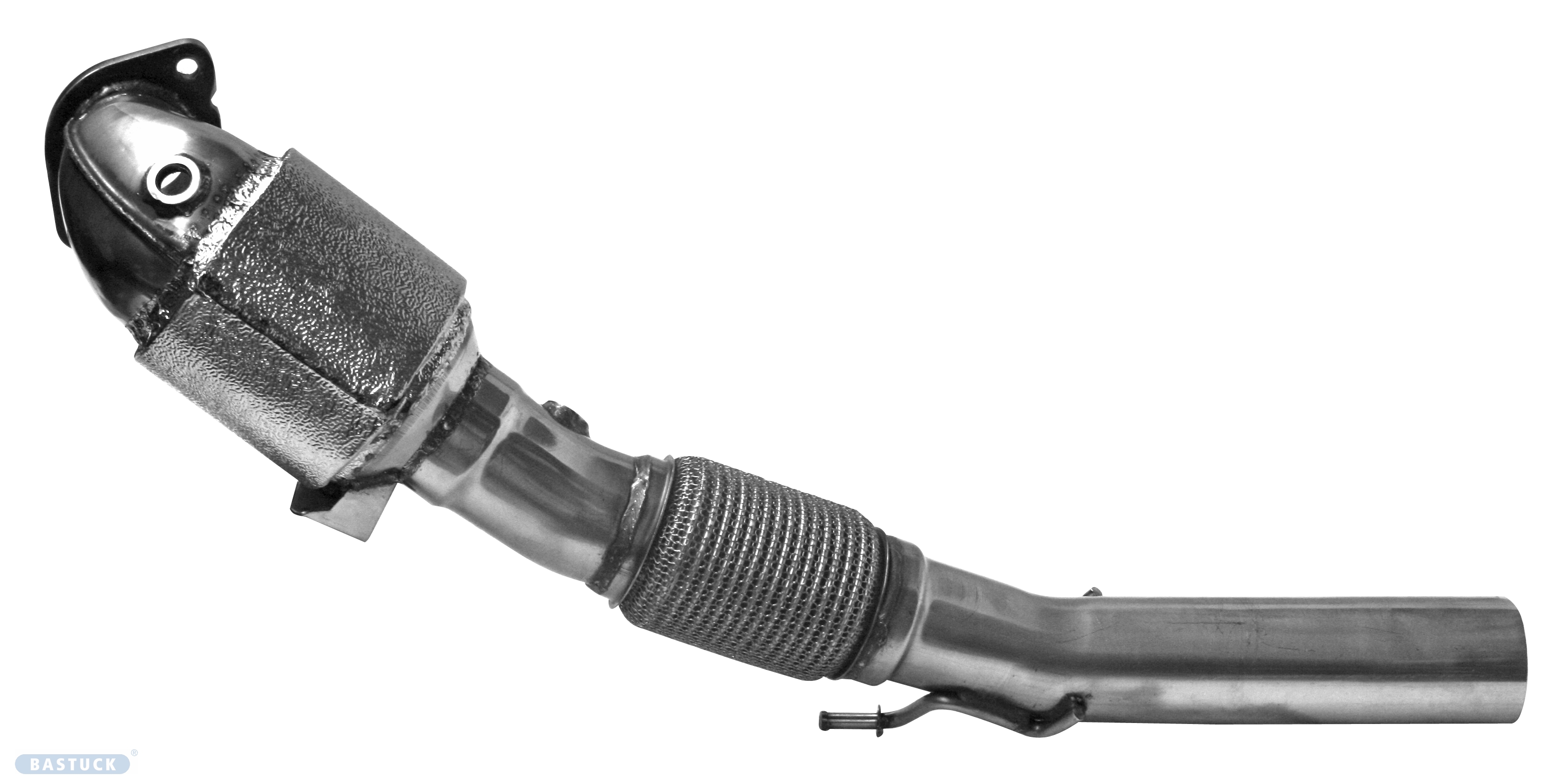 BASTUCK Performance Katalysator 200 Zeller mit Integral-Isolierung und ECE-Zulassung für Ford Focus 3 RS