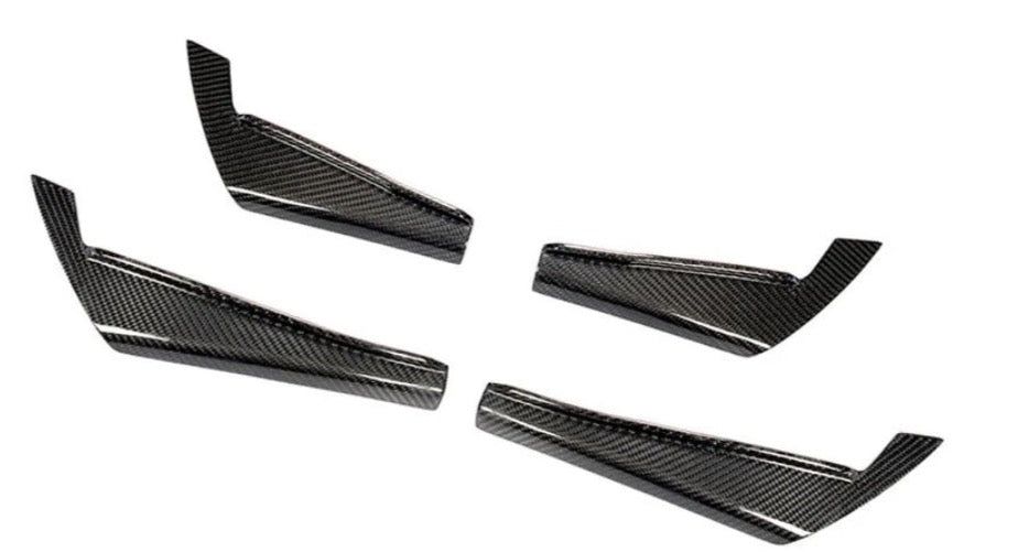 Carbonheld Carbon Fiber Car Rear Bumper Splitters Cupwing Winglets passend für Audi A4 B9 Sedan