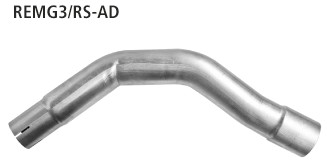 BASTUCK Adapterrohr Endschalldämpfer auf Serienanlage für Renault Megane 3 Benziner Turbo (REMG3/RS-AD)