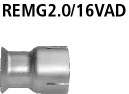 BASTUCK Konusadapter Vorschalldämpfer auf Serie für Renault Megane (REMG2.0/16VAD)