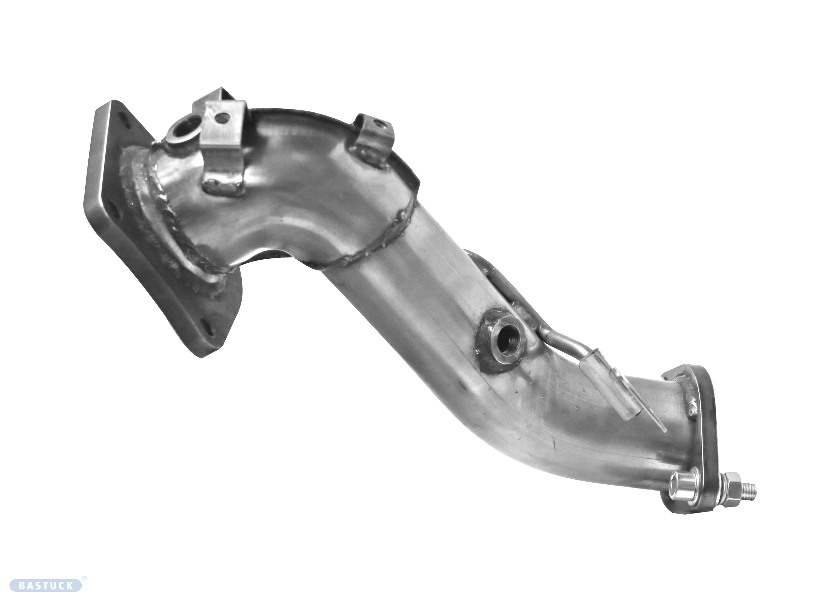 BASTUCK Motorsport Downpipe Stinger 2.0 T-GDI als Katalysator-Ersatz für Kia Stinger 2.0l T-GDI