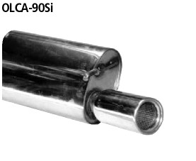 BASTUCK Endschalldämpfer mit Einfach-Endrohr 1 x Ø 90 mm für Opel Corsa A (OLCA-90SI)