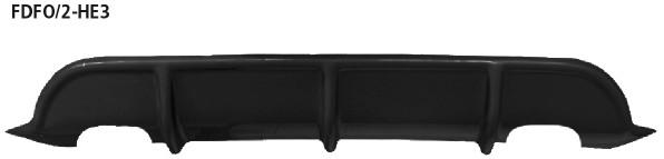 BASTUCK Heckschürzen-Ansatz, schwarz matt lackierfähig für Ford Focus 2 (FDFO/2-HE3)