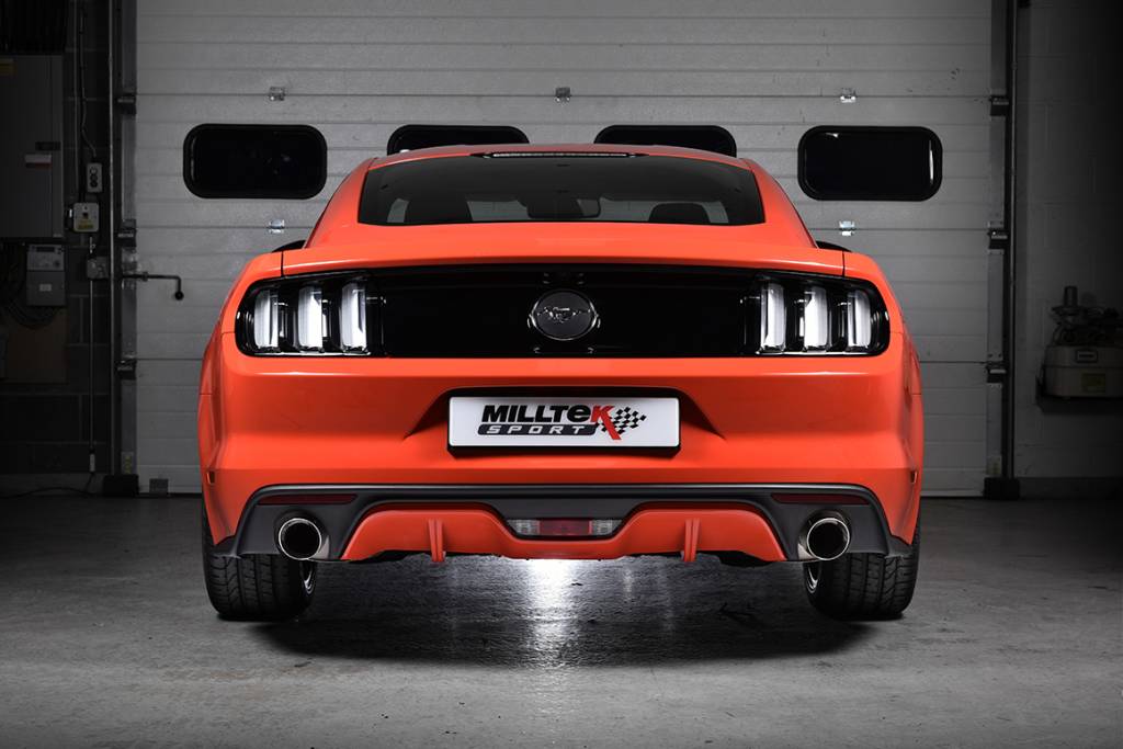 Milltek Abgasanlage Single für Ford Mustang 2015 2.3L – Non-Resonated, ohne Straßenzulassung