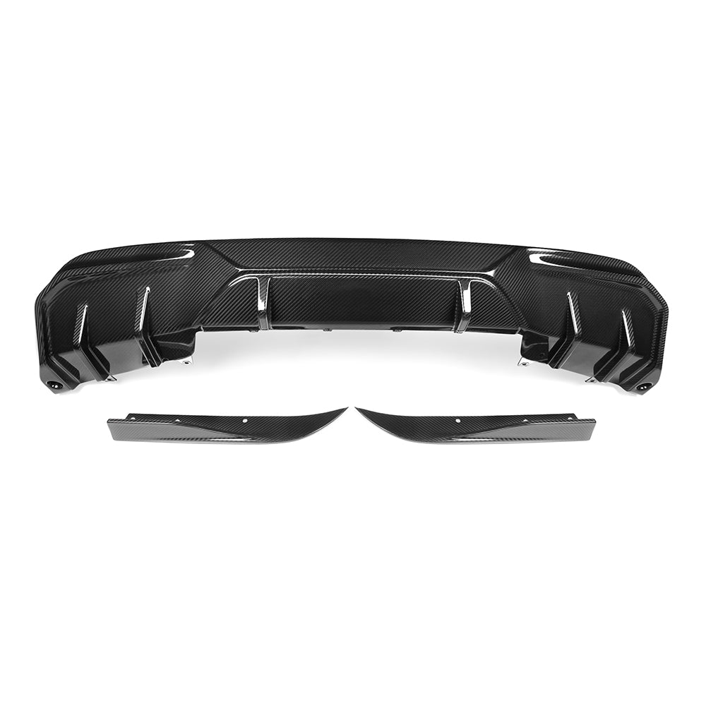 Max Carbon Dry Carbon Heckdiffusor 3-teilig für BMW i4 G26 Elektroauto
