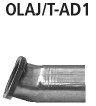 BASTUCK Adapter mit Flansch für Opel Astra J (OLAJ/T-AD1)