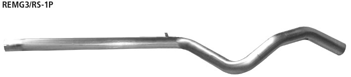 BASTUCK Motorsport Ersatzrohr für Vorschalldämpfer für Renault Megane (REMG3/RS-1P)
