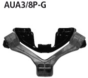 BASTUCK Aluminiumhalter + Gummi für Endschalldämpfer für Audi A3 8P/S3 8P (AUA3/8P-G)