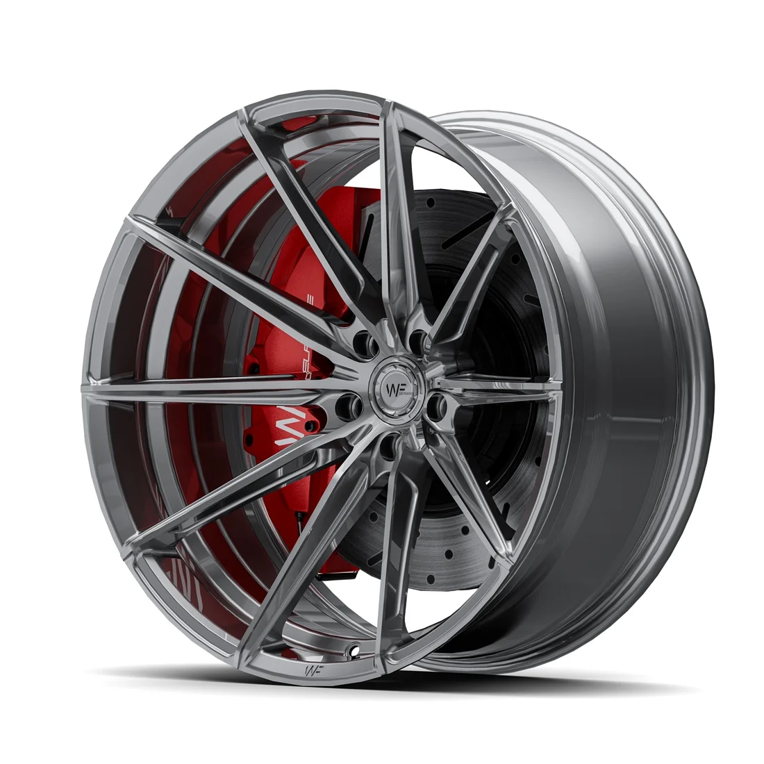 WF CF.3-FF | 20x10.5 ET15 5/112 | Gloss Steel – WheelForce, WF CF.3-FF