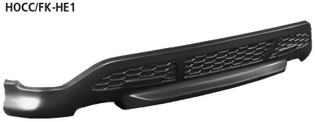 BASTUCK Heckschürzen-Ansatz, lackierfähig für Honda Civic (HOCC/FK-HE1)