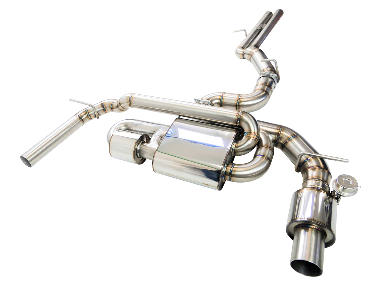 HG Motorsport EGO-X Abgasanlage 3,5" Audi RS3 8V quattro 400PS (mit ECE*)