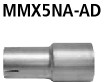 BASTUCK Adapter Endschalldämpfer auf Serienanlage Mazda MX5 für Mazda MX5 Typ NA