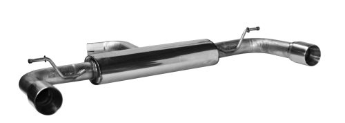 BASTUCK Endschalldämpfer mit Einfach-Endrohr LH + RH, 1 x Ø 85 mm für Volkswagen Golf 7