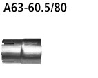 BASTUCK Adapter Komplettanlage auf Serie für Audi A4 B8/A5 B8 / S4 B8/S5 B8 (A63-60.5/80)