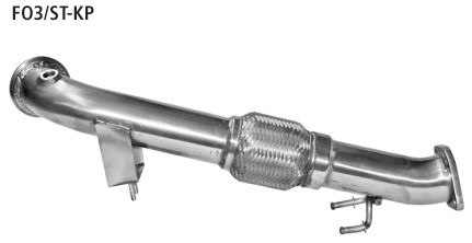 BASTUCK Motorsport Ersatzrohr für Katalysator für Ford Focus 3 (FO3/ST-KP)