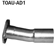 BASTUCK Adapter für Komplettanlage mit Flansch für Toyota Auris 130 KW Diesel ESD RH (TOAU-AD1)