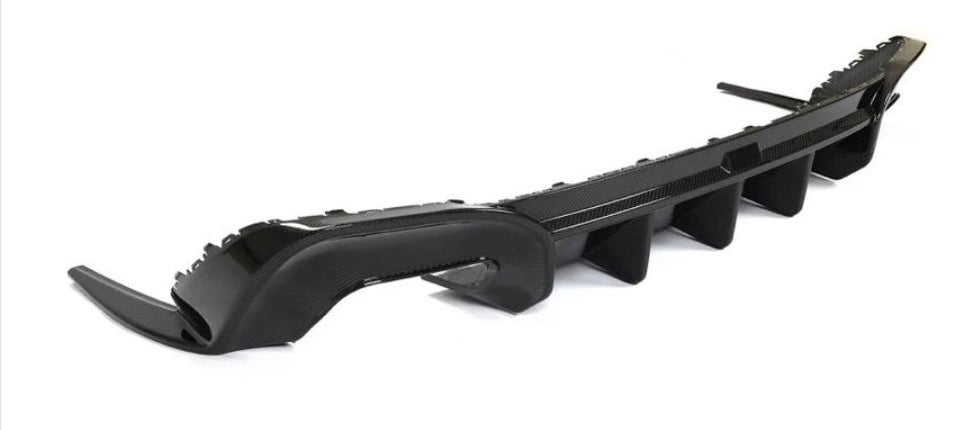Carbonheld Carbon Fiber Car Rear Bumper Diffuser Lip Spoiler passend für Audi A4 B9.5 Sline S4