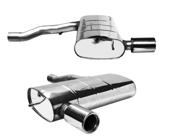 BASTUCK Endschalldämpfer mit Einfach-Endrohr 1 x Ø 90 mm LH für BMW Mini F56 (MI/F56-90I)