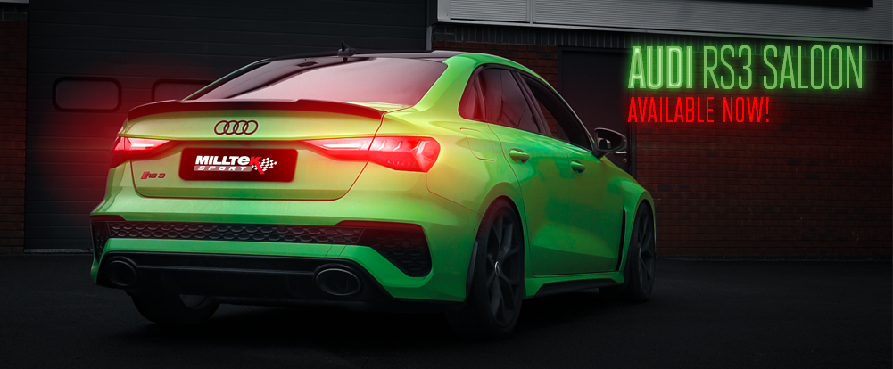 Milltek OPF-back Abgasanlage für Audi RS3 Limousine (8Y MQB EVO) 400 PS (OPF) – Resonated, EG-Genehmigung