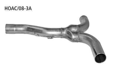 BASTUCK Y-Verbindungsrohr für 2 Endschalldämpfer für Honda Accord ab Bj. 2008 (HOAC/08-3A)