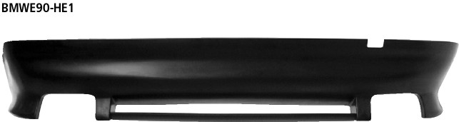 BASTUCK Heckschürzen-Ansatz, lackierfähig für BMW 3er E90/3er E91 (BMWE90-HE1)