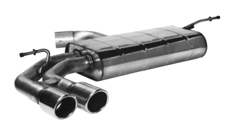 BASTUCK Endschalldämpfer mit Doppel-Endrohr LH, 2 x Ø 76 mm für Audi A3 8V/S3 8V (AUA3/8V-76E)
