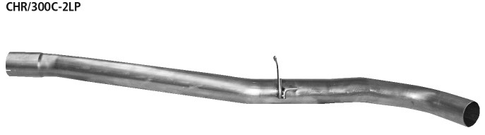 BASTUCK Motorsport Ersatzrohr für Mitellschalldämpfer LH links für Chrysler 300C (CHR/300C-2LP)